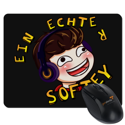 Motiv: Mousepad Textil - Softwerker Echter Softey - bestimme auf Wunsch Details wie Produkt, Grösse, Farbe und Position selbst ! Motiv: Mousepad Textil - Softwerker Echter Softey