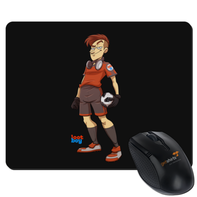 Motiv: Mousepad Textil - LootBoy - Kick it like me - bestimme auf Wunsch Details wie Produkt, Grösse, Farbe und Position selbst ! Motiv: Mousepad Textil - LootBoy - Kick it like me