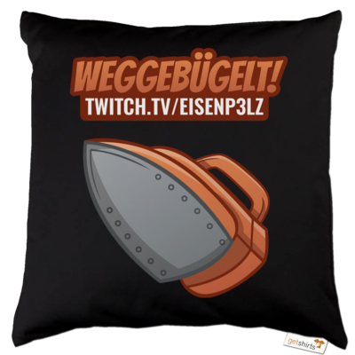 Motiv: Kissen Baumwolle - Weggebügelt - bestimme auf Wunsch Details wie Produkt, Grösse, Farbe und Position selbst ! Motiv: Kissen Baumwolle - Weggebügelt