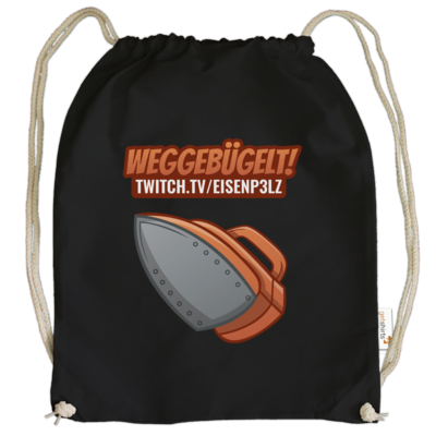 Motiv: Cotton Gymsac - Weggebügelt - bestimme auf Wunsch Details wie Produkt, Grösse, Farbe und Position selbst ! Motiv: Cotton Gymsac - Weggebügelt