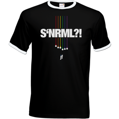Motiv: T-Shirt Ringer - SNRML - bestimme auf Wunsch Details wie Produkt, Grösse, Farbe und Position selbst ! Motiv: T-Shirt Ringer - SNRML