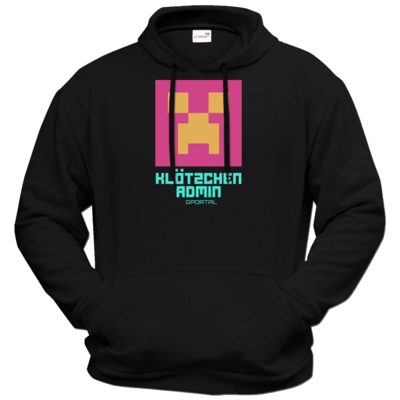 Motiv: Hoodie Premium FAIR WEAR - Kloetzchen Admin - bestimme auf Wunsch Details wie Produkt, Grösse, Farbe und Position selbst ! Motiv: Hoodie Premium FAIR WEAR - Kloetzchen Admin