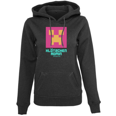 Motiv: Womens Heavy Hoody - Kloetzchen Admin - bestimme auf Wunsch Details wie Produkt, Grösse, Farbe und Position selbst ! Motiv: Womens Heavy Hoody - Kloetzchen Admin