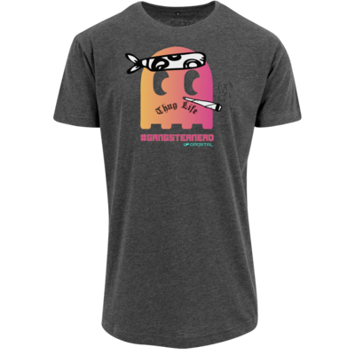 Motiv: Shaped Long Tee - Thug Life - bestimme auf Wunsch Details wie Produkt, Grösse, Farbe und Position selbst ! Motiv: Shaped Long Tee - Thug Life