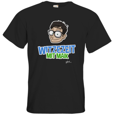 Motiv: T-Shirt Premium FAIR WEAR - Witzezeit mit Maik - bestimme auf Wunsch Details wie Produkt, Grösse, Farbe und Position selbst ! Motiv: T-Shirt Premium FAIR WEAR - Witzezeit mit Maik