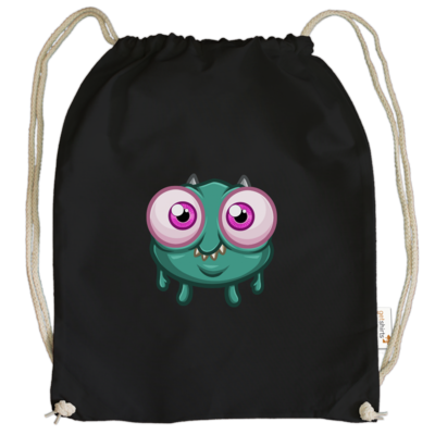 Motiv: Cotton Gymsac - Submonsterchen - bestimme auf Wunsch Details wie Produkt, Grösse, Farbe und Position selbst ! Motiv: Cotton Gymsac - Submonsterchen