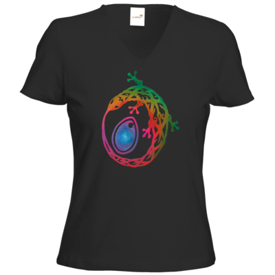 Motiv: T-Shirts Damen V-Neck FAIR WEAR - Götter - Tsa - Symbol - bestimme auf Wunsch Details wie Produkt, Grösse, Farbe und Position selbst ! Motiv: T-Shirts Damen V-Neck FAIR WEAR - Götter - Tsa - Symbol