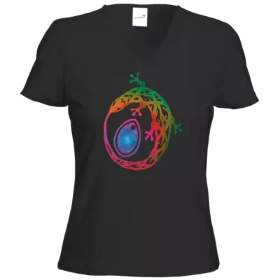 Motiv: T-Shirts Damen V-Neck FAIR WEAR - Götter - Tsa - Symbol - bestimme auf Wunsch Details wie Produkt, Grösse, Farbe und Position selbst ! Motiv: T-Shirts Damen V-Neck FAIR WEAR - Götter - Tsa - Symbol