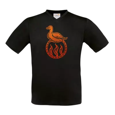 Motiv: T-Shirt V-Neck FAIR WEAR - Götter - Travia - Symbol - bestimme auf Wunsch Details wie Produkt, Grösse, Farbe und Position selbst ! Motiv: T-Shirt V-Neck FAIR WEAR - Götter - Travia - Symbol
