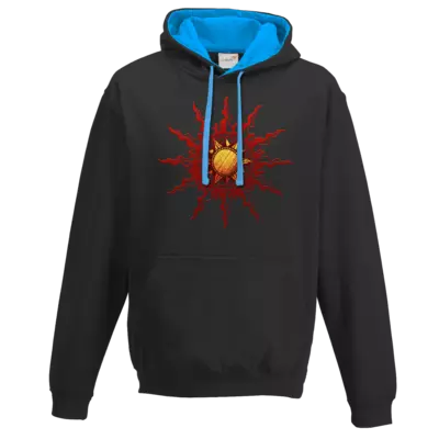 Motiv: Two-Tone Hoodie - Götter - Praios - Symbol - bestimme auf Wunsch Details wie Produkt, Grösse, Farbe und Position selbst ! Motiv: Two-Tone Hoodie - Götter - Praios - Symbol