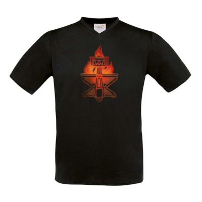 Motiv: T-Shirt V-Neck FAIR WEAR - Götter - Ingerimm - Symbol - bestimme auf Wunsch Details wie Produkt, Grösse, Farbe und Position selbst ! Motiv: T-Shirt V-Neck FAIR WEAR - Götter - Ingerimm - Symbol