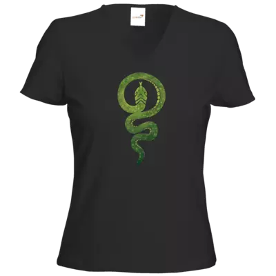Motiv: T-Shirts Damen V-Neck FAIR WEAR - Götter - Hesinde - Symbol - bestimme auf Wunsch Details wie Produkt, Grösse, Farbe und Position selbst ! Motiv: T-Shirts Damen V-Neck FAIR WEAR - Götter - Hesinde - Symbol