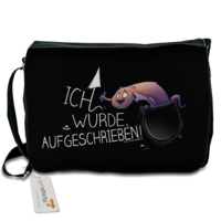 Motiv: Schultertasche - Aufgeschrieben - bestimme auf Wunsch Details wie Produkt, Grösse, Farbe und Position selbst ! Motiv: Schultertasche - Aufgeschrieben
