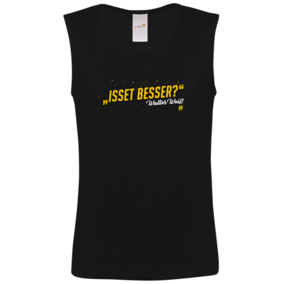 Motiv: Athletic Vest FAIR WEAR - Walter Weiss - Isset besser - bestimme auf Wunsch Details wie Produkt, Grösse, Farbe und Position selbst ! Motiv: Athletic Vest FAIR WEAR - Walter Weiss - Isset besser
