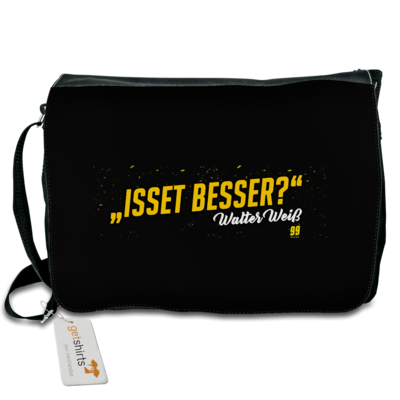 Motiv: Schultertasche - Walter Weiss - Isset besser - bestimme auf Wunsch Details wie Produkt, Grösse, Farbe und Position selbst ! Motiv: Schultertasche - Walter Weiss - Isset besser