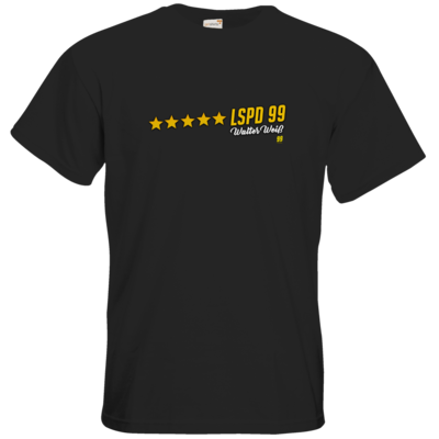 Motiv: T-Shirt Premium FAIR WEAR - Walter Weiss - LSPD 99 - bestimme auf Wunsch Details wie Produkt, Grösse, Farbe und Position selbst ! Motiv: T-Shirt Premium FAIR WEAR - Walter Weiss - LSPD 99