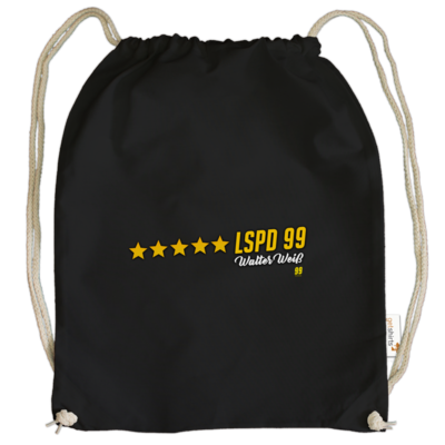 Motiv: Cotton Gymsac - Walter Weiss - LSPD 99 - bestimme auf Wunsch Details wie Produkt, Grösse, Farbe und Position selbst ! Motiv: Cotton Gymsac - Walter Weiss - LSPD 99