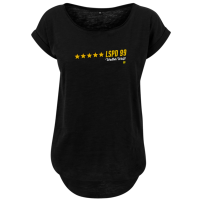 Motiv: Ladies Long Slub Tee - Walter Weiss - LSPD 99 - bestimme auf Wunsch Details wie Produkt, Grösse, Farbe und Position selbst ! Motiv: Ladies Long Slub Tee - Walter Weiss - LSPD 99