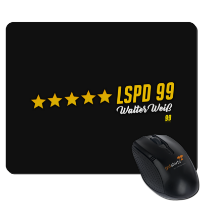 Motiv: Mousepad Textil - Walter Weiss - LSPD 99 - bestimme auf Wunsch Details wie Produkt, Grösse, Farbe und Position selbst ! Motiv: Mousepad Textil - Walter Weiss - LSPD 99