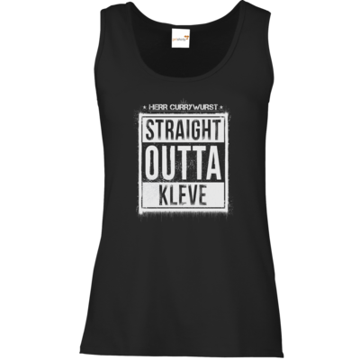 Motiv: Tank Top Damen Classic - Curry - Straight Outta Kleve - bestimme auf Wunsch Details wie Produkt, Grösse, Farbe und Position selbst ! Motiv: Tank Top Damen Classic - Curry - Straight Outta Kleve