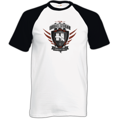Motiv: TShirt Baseball - Team Heidelwurst - bestimme auf Wunsch Details wie Produkt, Grösse, Farbe und Position selbst ! Motiv: TShirt Baseball - Team Heidelwurst