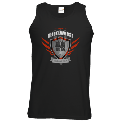 Motiv: Athletic Vest - Team Heidelwurst - bestimme auf Wunsch Details wie Produkt, Grösse, Farbe und Position selbst ! Motiv: Athletic Vest - Team Heidelwurst