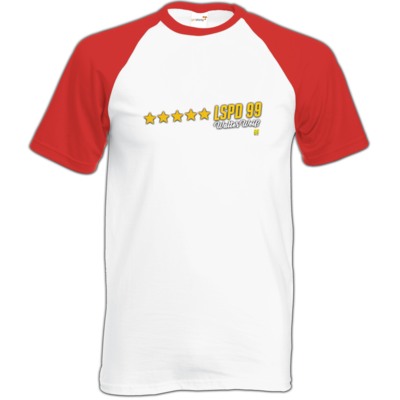 Motiv: Baseball-T FAIR WEAR - Walter Weiss - LSPD 99 - bestimme auf Wunsch Details wie Produkt, Grösse, Farbe und Position selbst ! Motiv: Baseball-T FAIR WEAR - Walter Weiss - LSPD 99