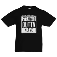 Motiv: Kids T-Shirt Premium FAIR WEAR - Curry - Straight Outta Kleve - bestimme auf Wunsch Details wie Produkt, Grösse, Farbe und Position selbst ! Motiv: Kids T-Shirt Premium FAIR WEAR - Curry - Straight Outta Kleve