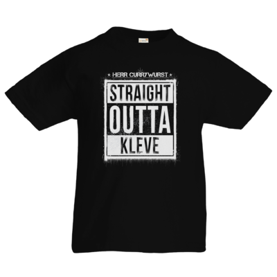 Motiv: Kids T-Shirt Premium FAIR WEAR - Curry - Straight Outta Kleve - bestimme auf Wunsch Details wie Produkt, Grösse, Farbe und Position selbst ! Motiv: Kids T-Shirt Premium FAIR WEAR - Curry - Straight Outta Kleve