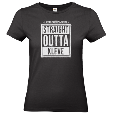 Motiv: T-Shirt Damen Premium FAIR WEAR - Curry - Straight Outta Kleve - bestimme auf Wunsch Details wie Produkt, Grösse, Farbe und Position selbst ! Motiv: T-Shirt Damen Premium FAIR WEAR - Curry - Straight Outta Kleve