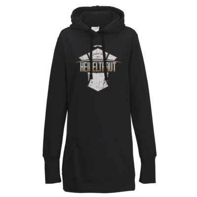 Motiv: Lady Longline Hoodie - Heidelwurst Merch - Heideltraut - Slogan - bestimme auf Wunsch Details wie Produkt, Grösse, Farbe und Position selbst ! Motiv: Lady Longline Hoodie - Heidelwurst Merch - Heideltraut - Slogan
