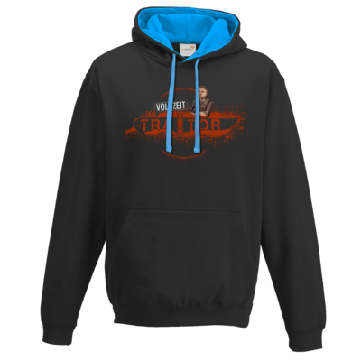 Motiv: Two-Tone Hoodie - Heidelwurst Merch - Curry - Vollzeit Traitor - bestimme auf Wunsch Details wie Produkt, Grösse, Farbe und Position selbst ! Motiv: Two-Tone Hoodie - Heidelwurst Merch - Curry - Vollzeit Traitor