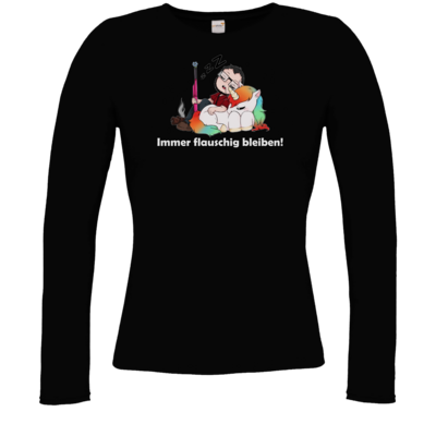 Motiv: Longsleeve Damen FAIR WEAR - Immer flauschig bleiben - bestimme auf Wunsch Details wie Produkt, Grösse, Farbe und Position selbst ! Motiv: Longsleeve Damen FAIR WEAR - Immer flauschig bleiben