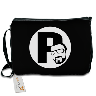 Motiv: Schultertasche - DerPeci - Logo - bestimme auf Wunsch Details wie Produkt, Grösse, Farbe und Position selbst ! Motiv: Schultertasche - DerPeci - Logo