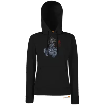 Motiv: Hoodie Damen Classic - Dämonen Chibi - Charyptoroth - bestimme auf Wunsch Details wie Produkt, Grösse, Farbe und Position selbst ! Motiv: Hoodie Damen Classic - Dämonen Chibi - Charyptoroth