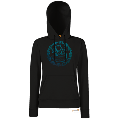Motiv: Hoodie Damen Classic - Götter - Swafnir - Symbol - bestimme auf Wunsch Details wie Produkt, Grösse, Farbe und Position selbst ! Motiv: Hoodie Damen Classic - Götter - Swafnir - Symbol