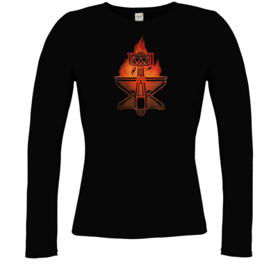 Motiv: Longsleeve Damen FAIR WEAR - Götter - Ingerimm - Symbol - bestimme auf Wunsch Details wie Produkt, Grösse, Farbe und Position selbst ! Motiv: Longsleeve Damen FAIR WEAR - Götter - Ingerimm - Symbol