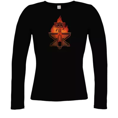 Motiv: Longsleeve Damen FAIR WEAR - Götter - Ingerimm - Symbol - bestimme auf Wunsch Details wie Produkt, Grösse, Farbe und Position selbst ! Motiv: Longsleeve Damen FAIR WEAR - Götter - Ingerimm - Symbol