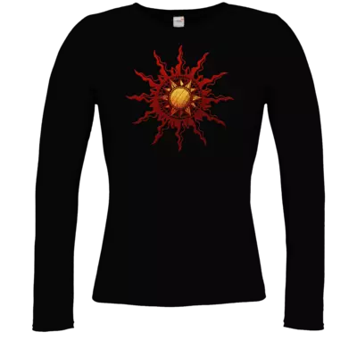 Motiv: Longsleeve Damen FAIR WEAR - Götter - Praios - Symbol - bestimme auf Wunsch Details wie Produkt, Grösse, Farbe und Position selbst ! Motiv: Longsleeve Damen FAIR WEAR - Götter - Praios - Symbol