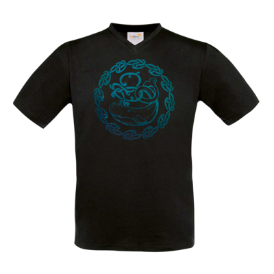 Motiv: T-Shirt V-Neck FAIR WEAR - Götter - Swafnir - Symbol - bestimme auf Wunsch Details wie Produkt, Grösse, Farbe und Position selbst ! Motiv: T-Shirt V-Neck FAIR WEAR - Götter - Swafnir - Symbol
