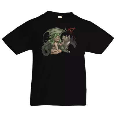 Motiv: Kids T-Shirt Premium FAIR WEAR - Dämonen Chibi - Asfaloth - bestimme auf Wunsch Details wie Produkt, Grösse, Farbe und Position selbst ! Motiv: Kids T-Shirt Premium FAIR WEAR - Dämonen Chibi - Asfaloth