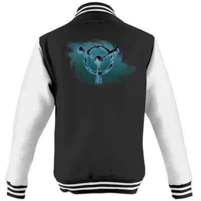 Motiv: College Jacke - Götter und Dämonen - Namenloser Frost - bestimme auf Wunsch Details wie Produkt, Grösse, Farbe und Position selbst ! Motiv: College Jacke - Götter und Dämonen - Namenloser Frost