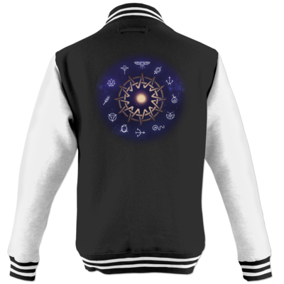 Motiv: College Jacke - Götter - Zwölfgötterkreis - bestimme auf Wunsch Details wie Produkt, Grösse, Farbe und Position selbst ! Motiv: College Jacke - Götter - Zwölfgötterkreis