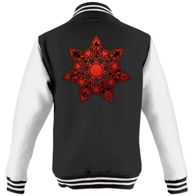 Motiv: College Jacke - Götter - Borbarad - Symbol - bestimme auf Wunsch Details wie Produkt, Grösse, Farbe und Position selbst ! Motiv: College Jacke - Götter - Borbarad - Symbol
