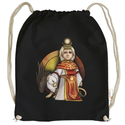 Motiv: Cotton Gymsac - Götter - Praios - Chibi - bestimme auf Wunsch Details wie Produkt, Grösse, Farbe und Position selbst ! Motiv: Cotton Gymsac - Götter - Praios - Chibi