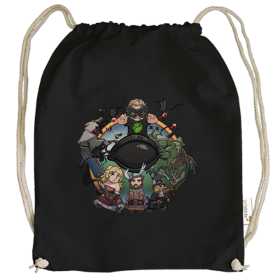 Motiv: Cotton Gymsac - Let's Plays - Das Buch Der Abenteuer - Chibi - bestimme auf Wunsch Details wie Produkt, Grösse, Farbe und Position selbst ! Motiv: Cotton Gymsac - Let's Plays - Das Buch Der Abenteuer - Chibi
