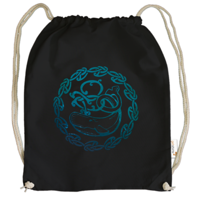 Motiv: Cotton Gymsac - Götter - Swafnir - Symbol - bestimme auf Wunsch Details wie Produkt, Grösse, Farbe und Position selbst ! Motiv: Cotton Gymsac - Götter - Swafnir - Symbol