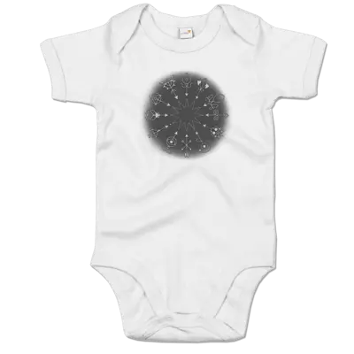 Motiv: Baby Body Organic - Götter und Dämonen - Dämonenkreis - bestimme auf Wunsch Details wie Produkt, Grösse, Farbe und Position selbst ! Motiv: Baby Body Organic - Götter und Dämonen - Dämonenkreis