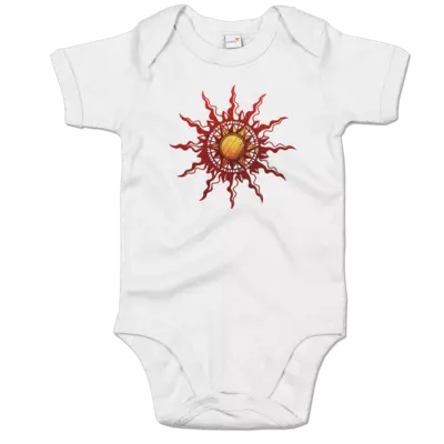 Motiv: Baby Body Organic - Götter - Praios - Symbol - bestimme auf Wunsch Details wie Produkt, Grösse, Farbe und Position selbst ! Motiv: Baby Body Organic - Götter - Praios - Symbol