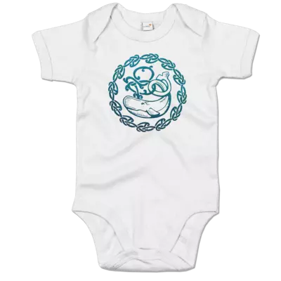 Motiv: Baby Body Organic - Götter - Swafnir - Symbol - bestimme auf Wunsch Details wie Produkt, Grösse, Farbe und Position selbst ! Motiv: Baby Body Organic - Götter - Swafnir - Symbol